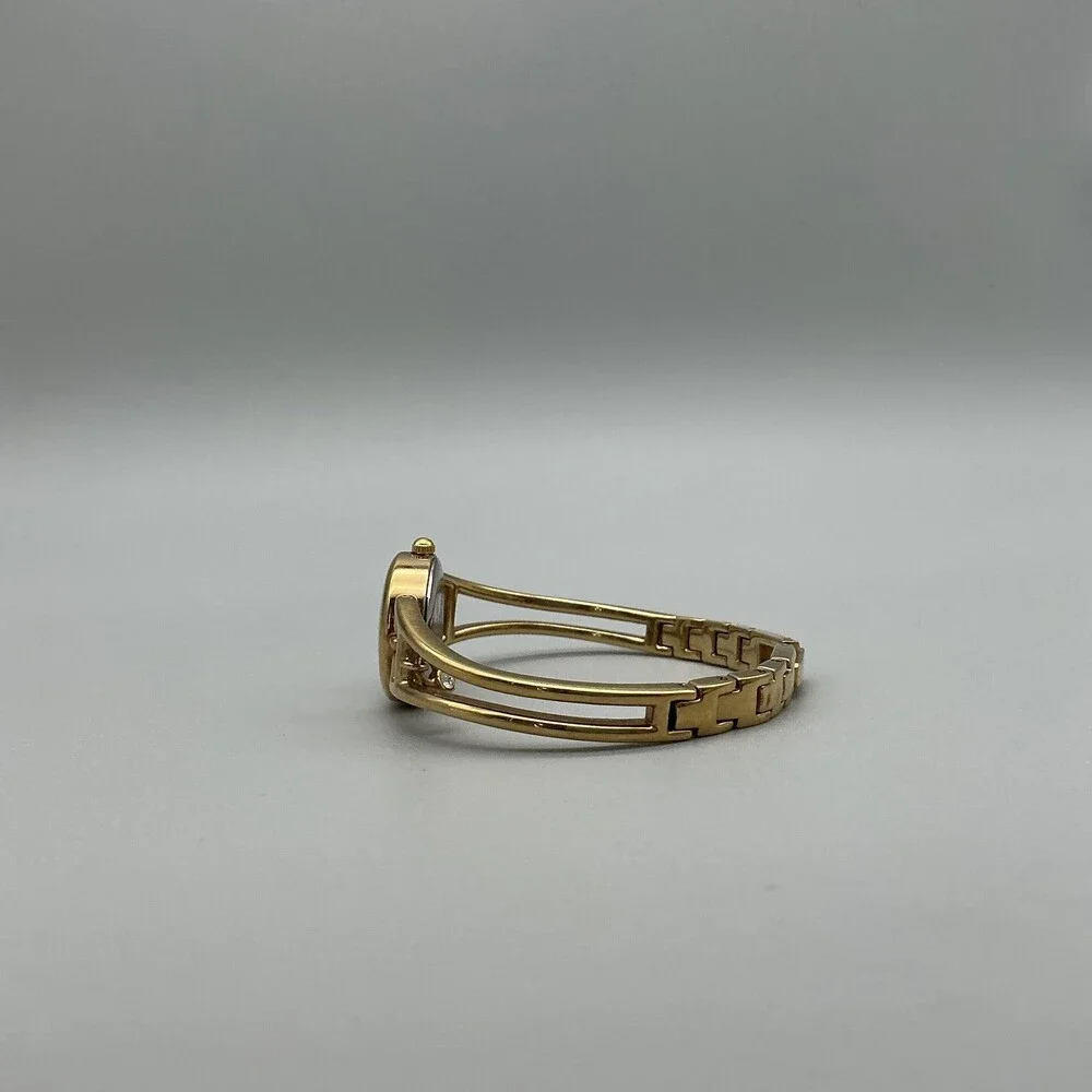 Anne Klein Womens Watch 19mm Silver Gold Tone Bangle 10/5396 New Battery 5.75